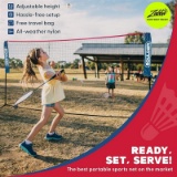 Boulder Portable Badminton Net Set. for Tennis Soccer Tennis Pickleball Kids Volleyball. Easy Setup