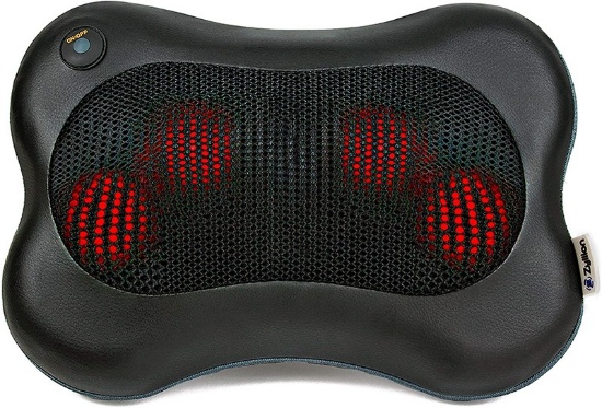 Out of Box Shiatsu Back and Neck Massager - Kneading Massage Pillow with Heat for Shoulders Lower Ba