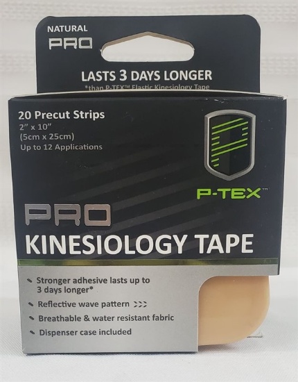 P-TEX Pro Kinesiology Tape ~ Color Natural
