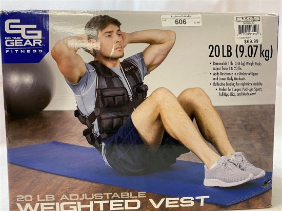 Go Time Gear 20 lb. WEIGHTED VEST - adjustable