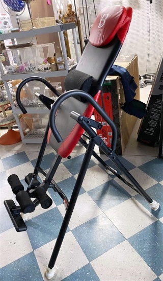 BODY VISION INVERSION TABLE ~ STORE DISPLAY ~ WE HAVE REASSEMBLED UNIT ~ missing foot caps just need