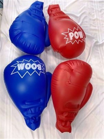 AND... BOOM... POW... OMG... HOW MUCH FUN CAN YOU HAVE WITH THESE? Lot of 4 Inflatable Fun HUGE Boxi