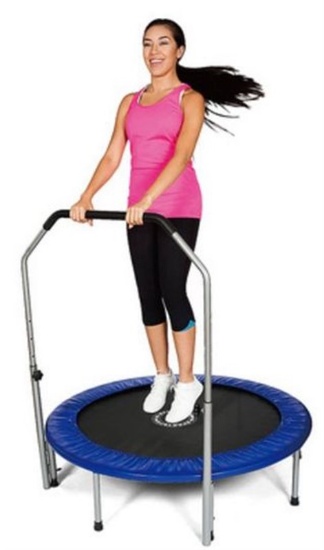 48 MINI TRAMPOLINE WITH HANDLE BAR