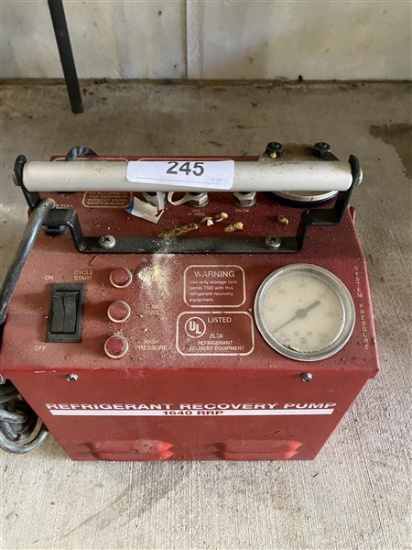 REFRIGERANT RECOVERY PUMP