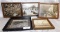 LOT OF 5 ANTIQUE AMUSEMENT PARK FRAMED PICTURES