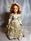 VINTAGE BRIDE DOLL - 1940'S COMPOSITE DOLL - HAS STARTED CRACKING - 18