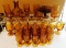 29 PIECES OF AMBER/ HARVEST GOLD GLASSWARE