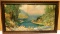 ANTIQUE FRAMED SCENIC LITHOGRAPH INSPIRATION INLET 1927 - 28.75