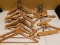 LOT OF 26 WOODEN HANGERS - VARIOUS STYLES