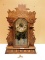 ANTIQUE WM. L. GILBERT CLOCK CO. GINGERBREAD CLOCK - LAUREL NO. 3 - 23.5