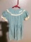 ANTIQUE YOUNG GIRLS HANDMADE DRESS W/ SHORTS (COULD NOT LOCATE RIBBON OR BELT FOR SHORTS)