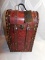 TRUE FABRICATIONS LEATHER DOUBLE WIRE BOTTLE CARRIER - 14.5