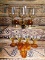 14 PIECES AMBER BAR GLASSES