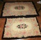 LOT OF 2 RUGS - CONCORD 100% VIRGIN WOOL - EXTRA HEAVY YARN - METICULOUSLY HAND HOOKED - 42