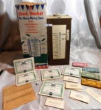 VINTAGE PLAY STOCK MARKET - THE MONEY-MAKING GAME - UP TO 10 PLAYERS