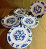 12 PIECE BLUE & WHITE TTC CHINA - MADE IN JAPAN - 8.5