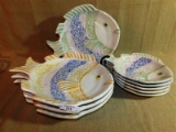 9 PIECE FISH DISHES - 4-12.5