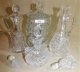 6 PIECE CRYSTAL LOT