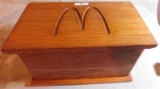 VINTAGE OAK MCDONALD'S NAPKIN DISPENSER