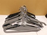 LOT OF 22 HEAVY METAL CUSHIONED HANGERS