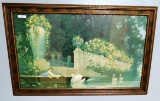 ANTIQUE C1920 GEORG HACKER ORIGINAL LITHOGRAPH 