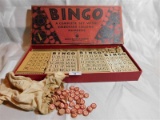 VINTAGE BINGO - MILTON BRADLEY GAME - 1930'S - No. 4002