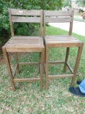 WOODEN BAR STOOLS - 42