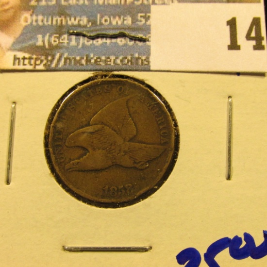 1858 SMALL LETTERS FLYING EAGLE PENNY