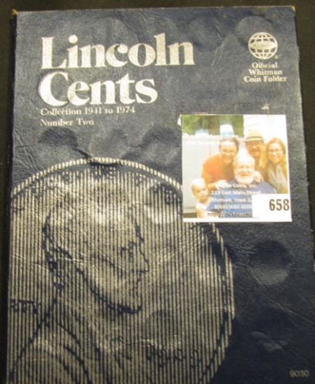 1941-74 Partial Set of Lincoln Cents in a blue Whitman folder.