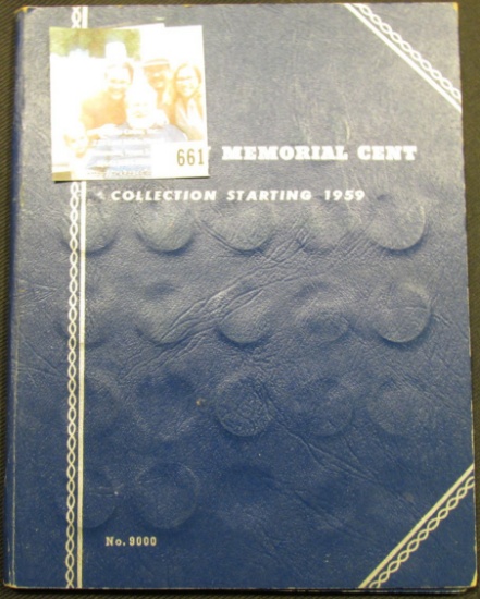 1959-93 Partial Set of Lincoln Cents in a blue Whitman folder. Several BU.