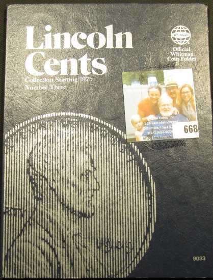 1975-2005 Partial Set of Lincoln Cents in a blue Whitman folder. Includes many BU specimens.