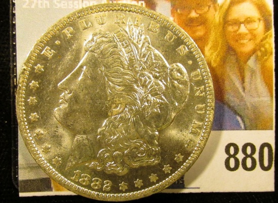 1882 O U.S. Morgan Dollar, Brilliant Uncirculated.