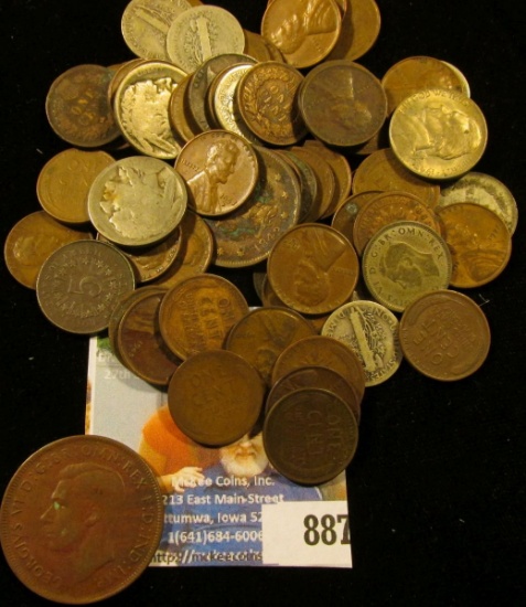 A nice group of Old Coins, which I never had time to sort, but does include a high grade Australia W