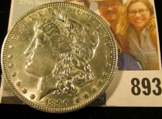 1890 P U.S. Morgan Silver Dollar, Brilliant Uncirculated.