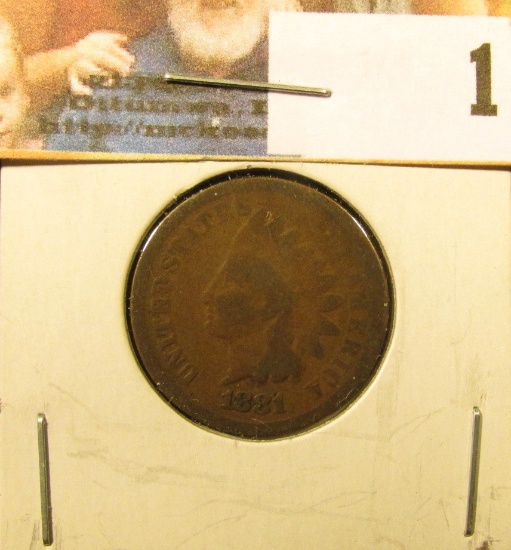 1881 Indian Head Cent, Good.