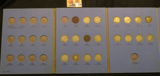 1895-1912 D Partial Set of Liberty Nickels in a Whitman folder.