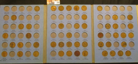 1910-40 Partial Set of Lincoln Cents in a blue Whitman folder.