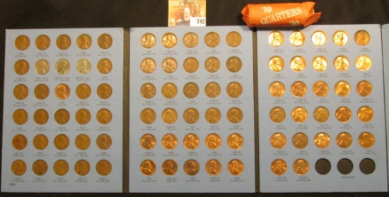 1941-74 complete Set of Lincoln Cents in a blue Whitman folder. Many BU; and $7.25 face value in Sta