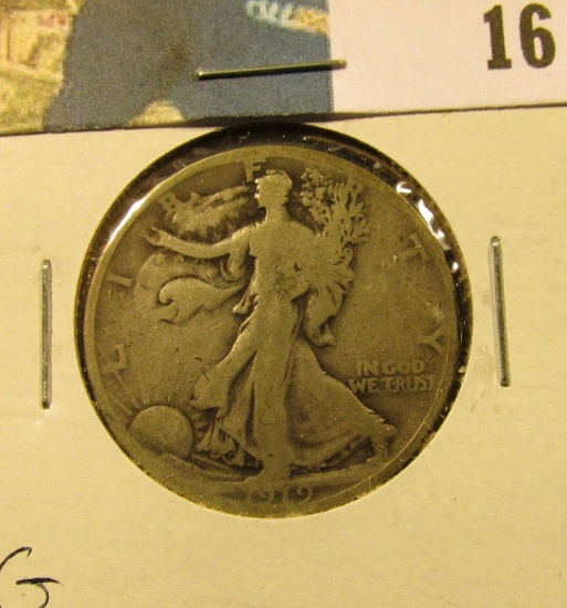 1919 P Walking Liberty Half Dollar, G.