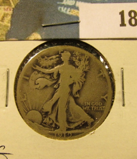 1919 S Walking Liberty Half Dollar, G.