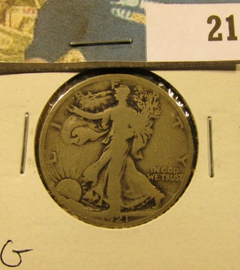 1921 P Walking Liberty Half Dollar, G.