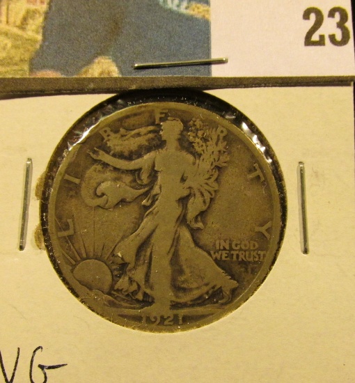 1921 S Walking Liberty Half Dollar, VG.