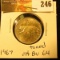 Canada 1967 25 Cents. Choice Toned BU-