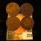 1873, 1896, 1929, & 1936 Newfoundland, Canada Large Cents.