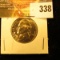 1952 D Jefferson Nickel. Gem BU with Golden toning.