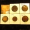 1901, 06, 07, 16, & 1918 Canada Large Cents. Fine to VF.