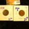 1875 Indian Head Penny Plus 1910-S Wheat Penny