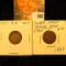 1862 & 1863 Copper-nickel U.S. Indian Head Cents.