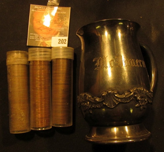 Mfd. & plated by Reed & Barton "82" Single-handled mug engraved "McImeruy".4" x 2 1/4"; & 1944S, 52S