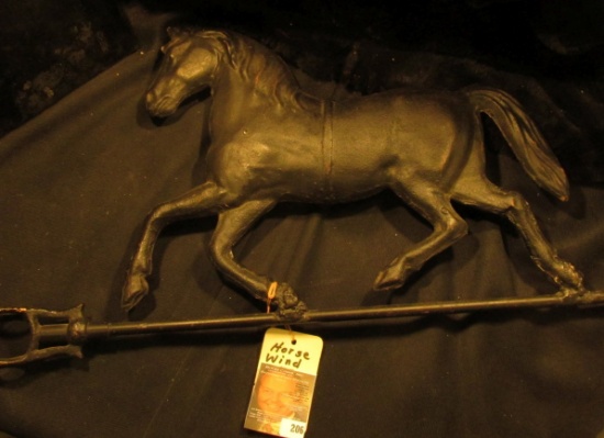 Metal Horse Wind Vane. 10" x 33". 'Doc' had this priced at $275 firm.